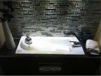 WC suspendu avec vasque lave-mains WiCi Bati - design 3 - Monsieur T (75) - 4 sur 4
